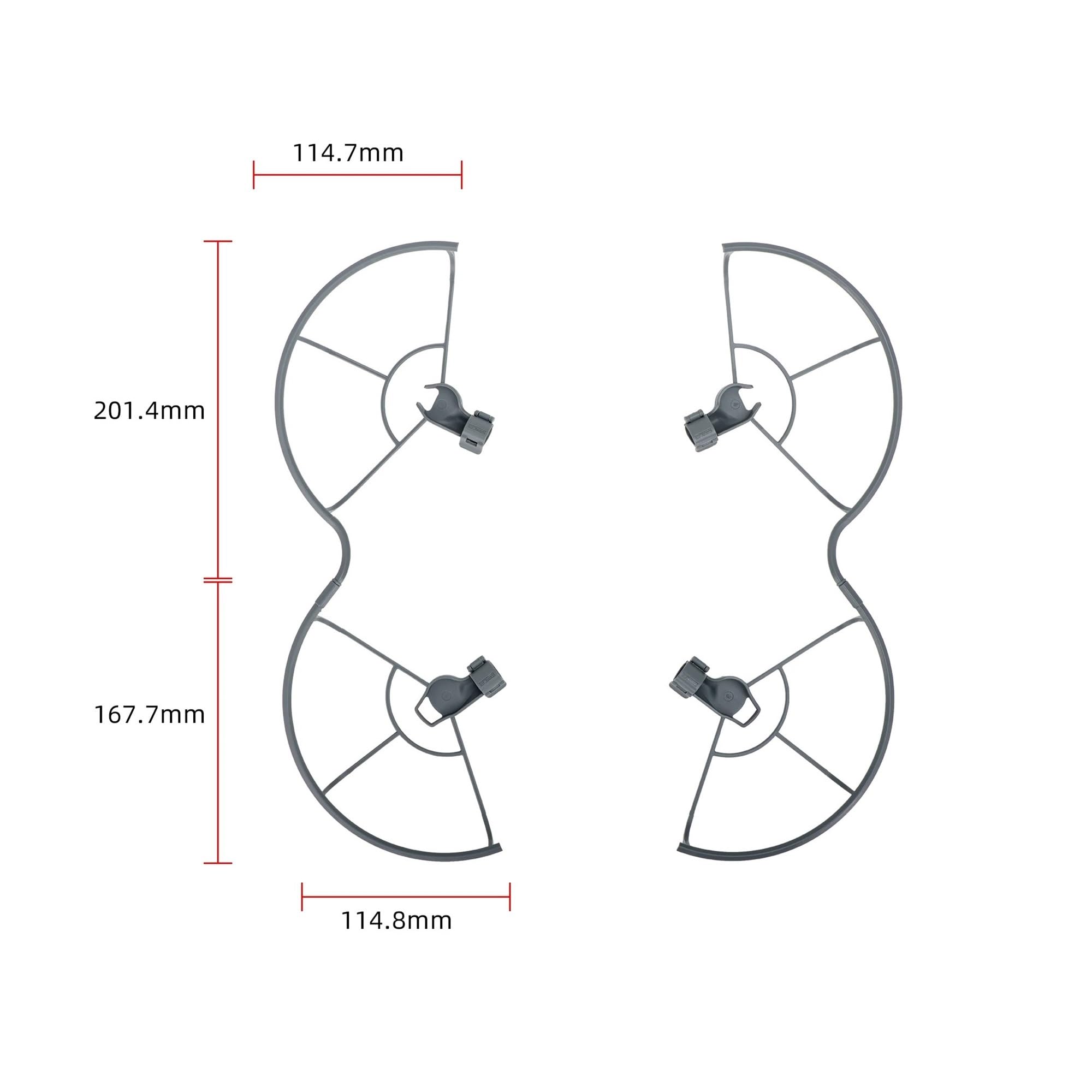 Compatible con Piezas de Dron Mini 5 Pro, Cubierta Protectora Parachoques ala Hoja, Protector hélice anticolisión(Set A)