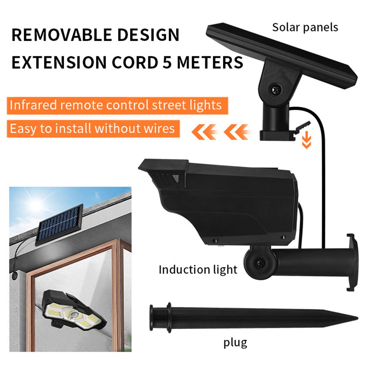 Focos solares para Exteriores, focos LED solares para paisajes Ajustables, Luces de jardín con energía Solar Impermeables IP65 2 en 1 para Piscina de Entrada de Pared de Patio