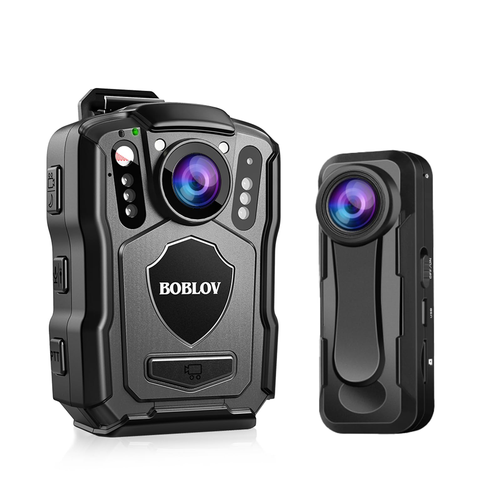 BOBLOV Bundle Deal, M5 256GB GPS 2K Police Body Camera and W1 64GB Body Camera…