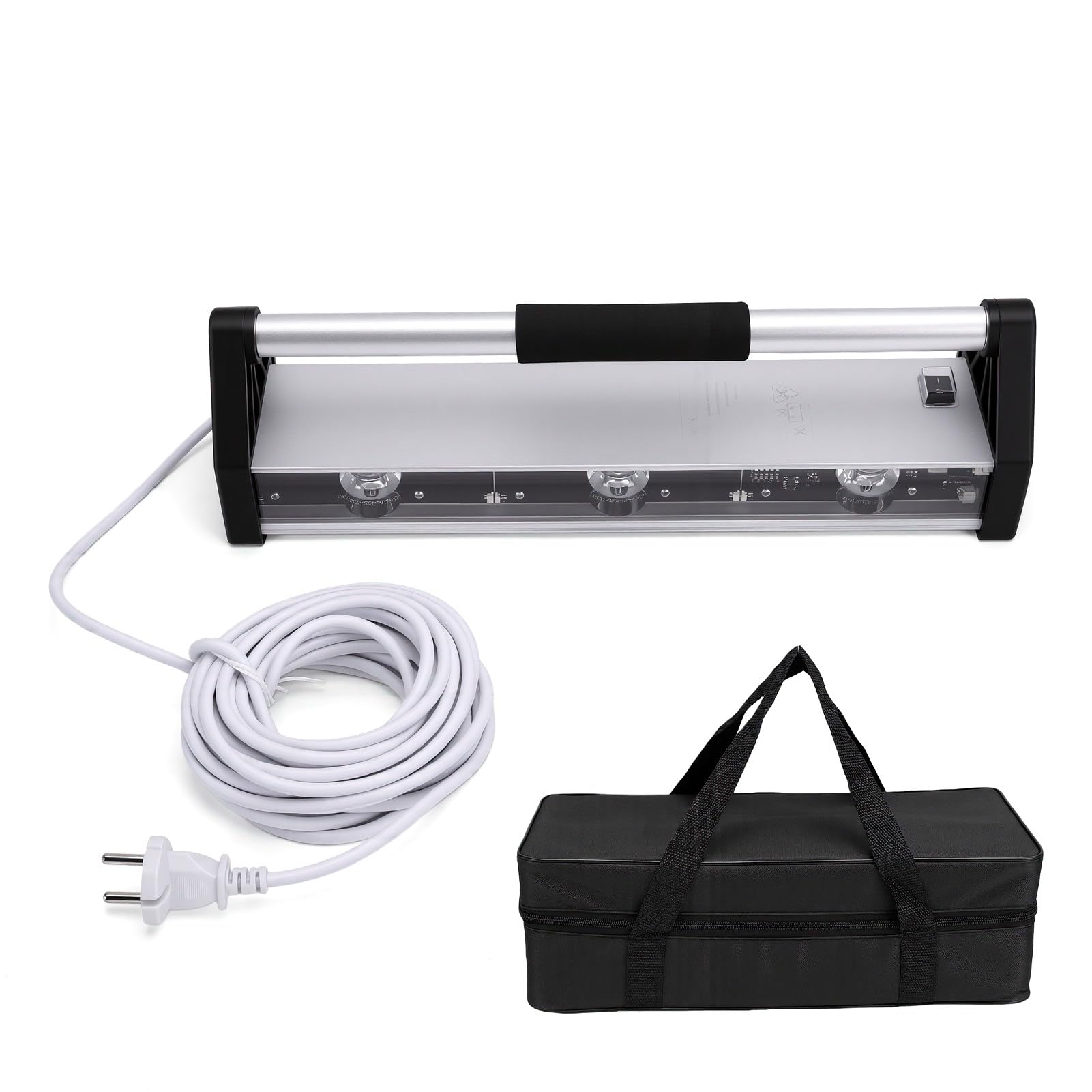 Zunate Luz de Inspección de Pulido de Pared de 2600 Lúmenes, ángulo de Haz de 120 X 5 Grados, Luz Rasante Lateral de 3 LED para Inspección de Pintura de Piso de Azulejos de Pared, Lámpara de