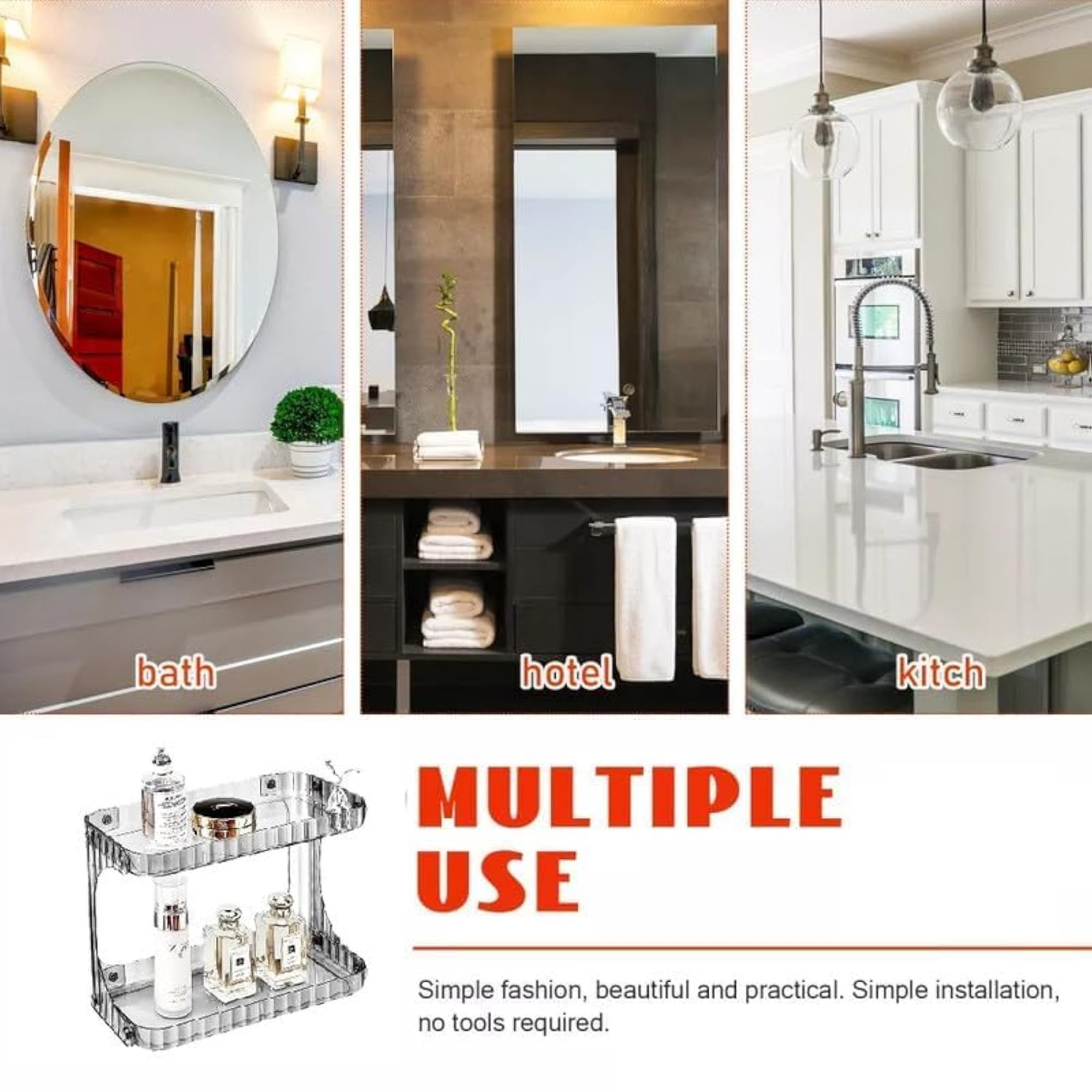 Transparent Makeup Storage Organizer for Brushes and Accessories