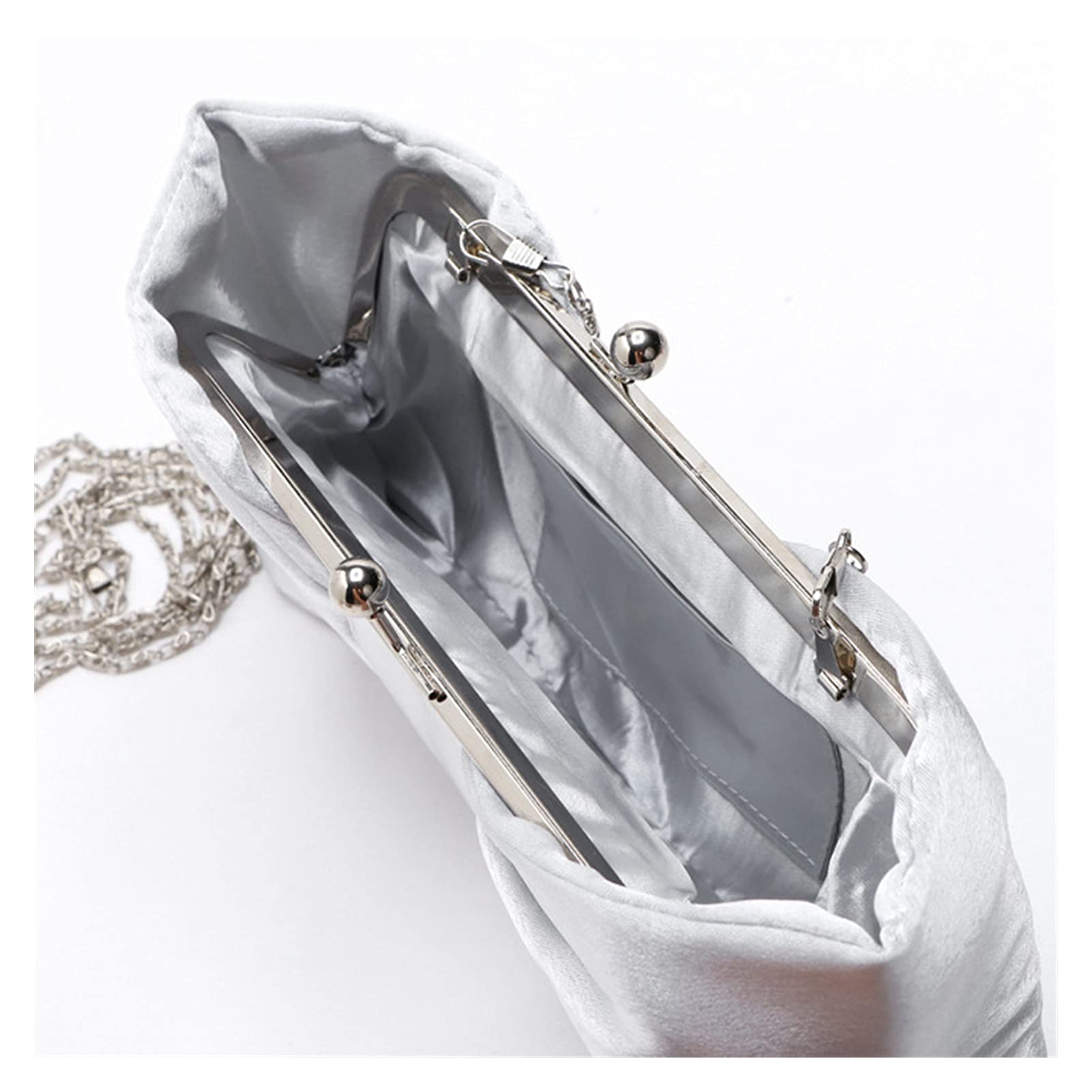 Bolso Fiesta Plata Vieja Bolsos Plateados Boda Color Plata Vieja