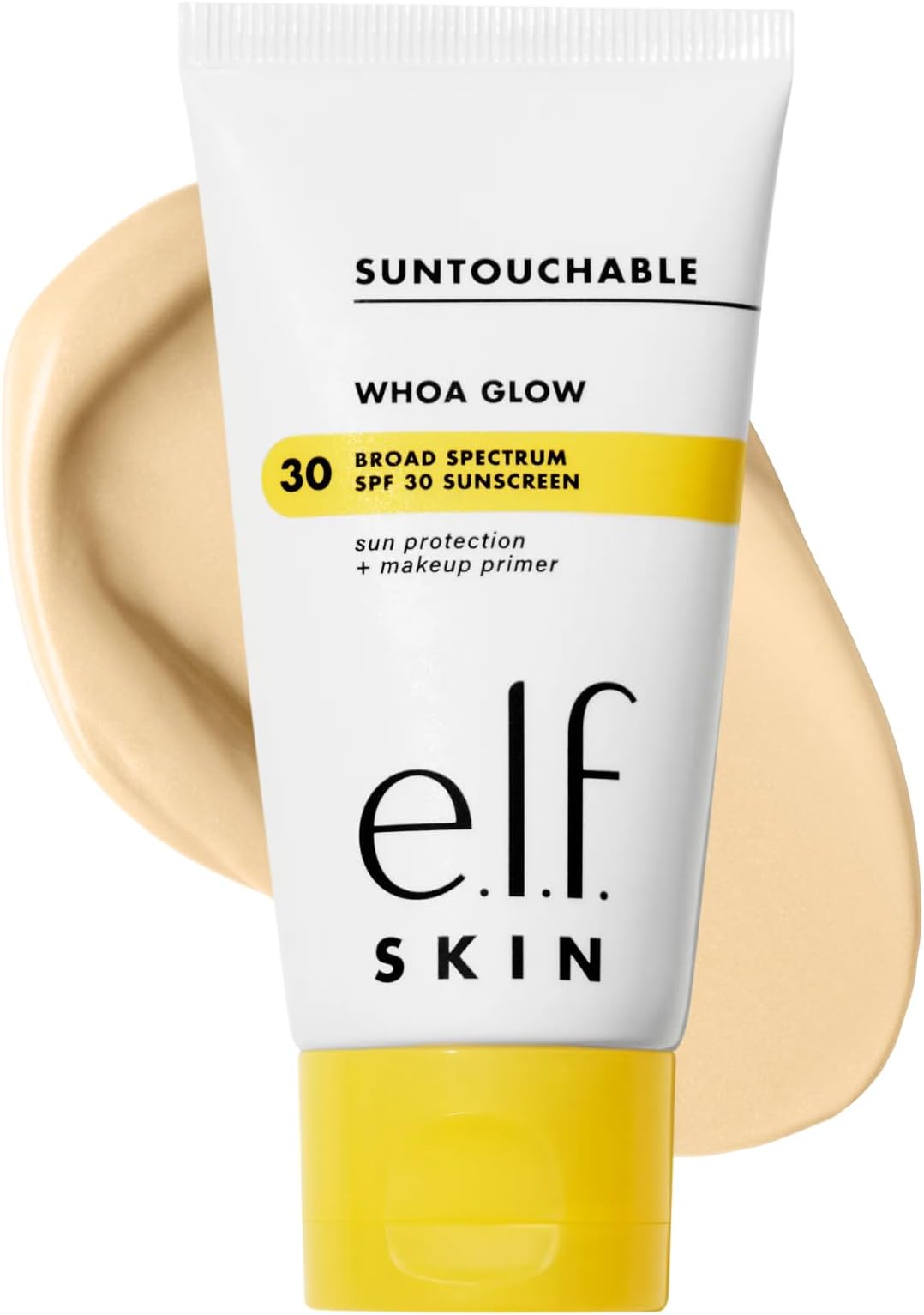 e.l.f. SKIN Suntouchable! Whoa Glow SPF 30, Lightweight Sunscreen & Makeup Primer For A Glowy Finish, Infused w/Hyaluronic Acid, Vegan & Cruelty-Free