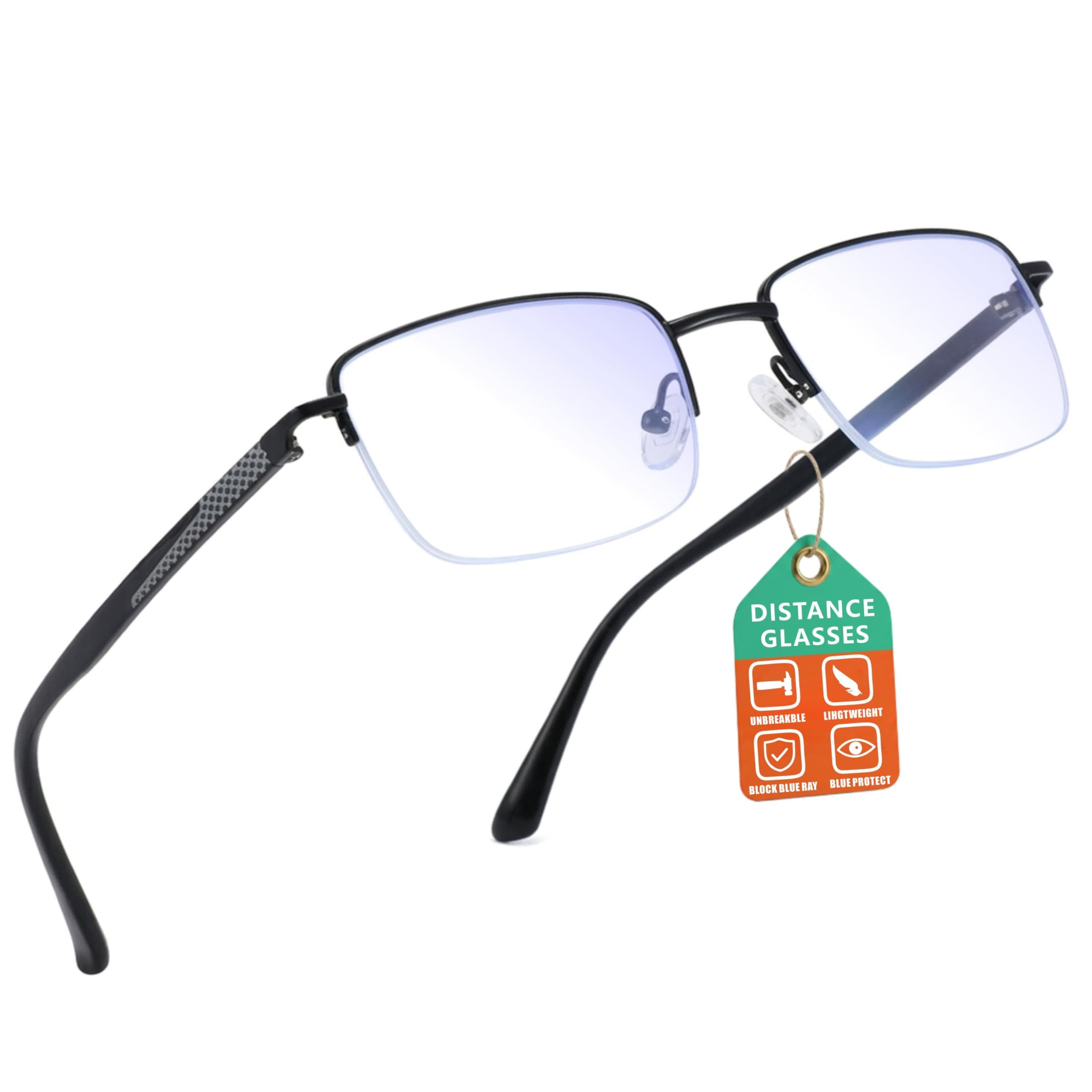 Lovispecs Nearsighted Glasses for Distance, Men Near Sighted Vision Driving Myopia Eyegla…