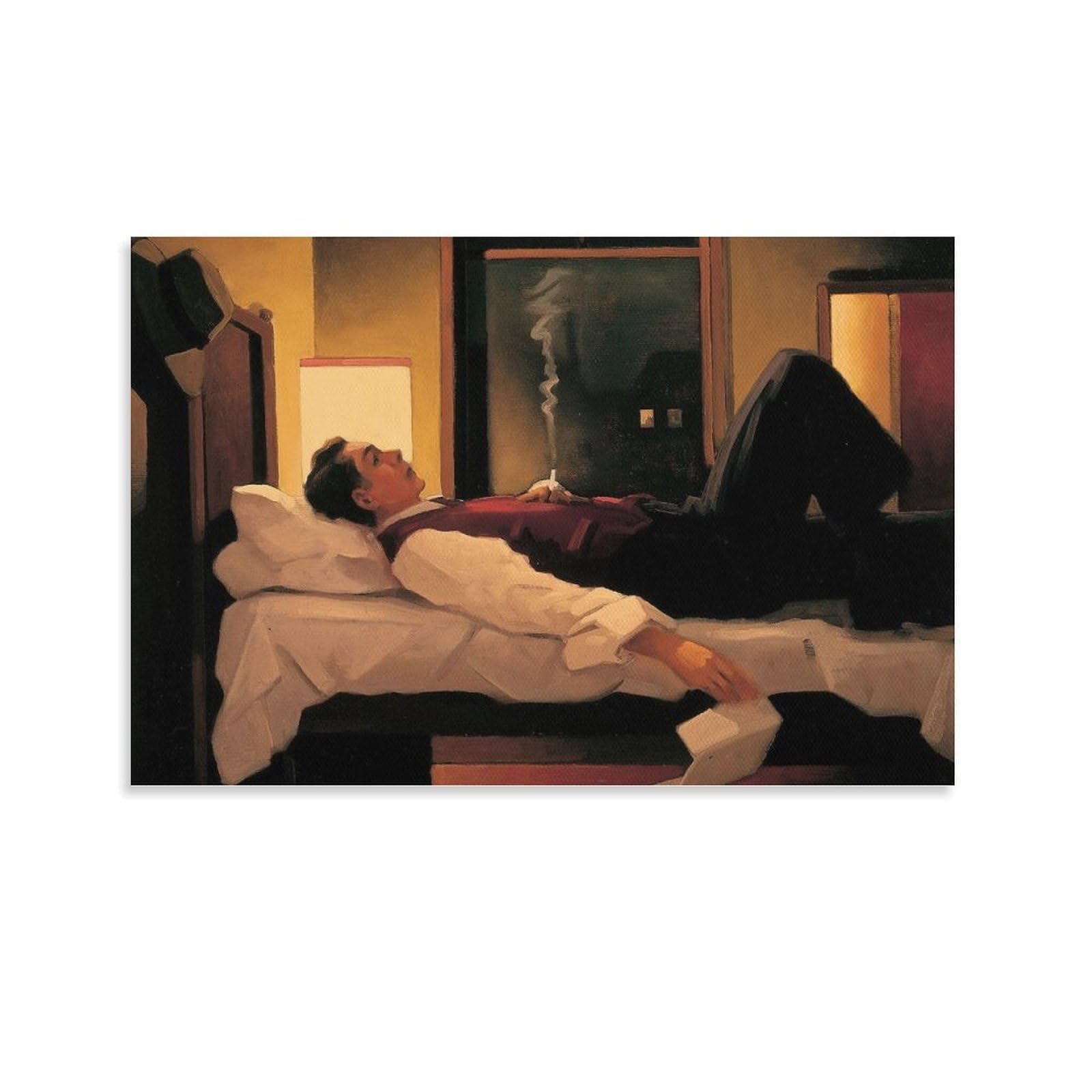 Night Geometry by jack_vettriano Wall Art Prints Poster Artworks Picture Print Poster Wall Art Painting Canvas Decor Home Posters 24x36inch(60x90cm) โ image 1