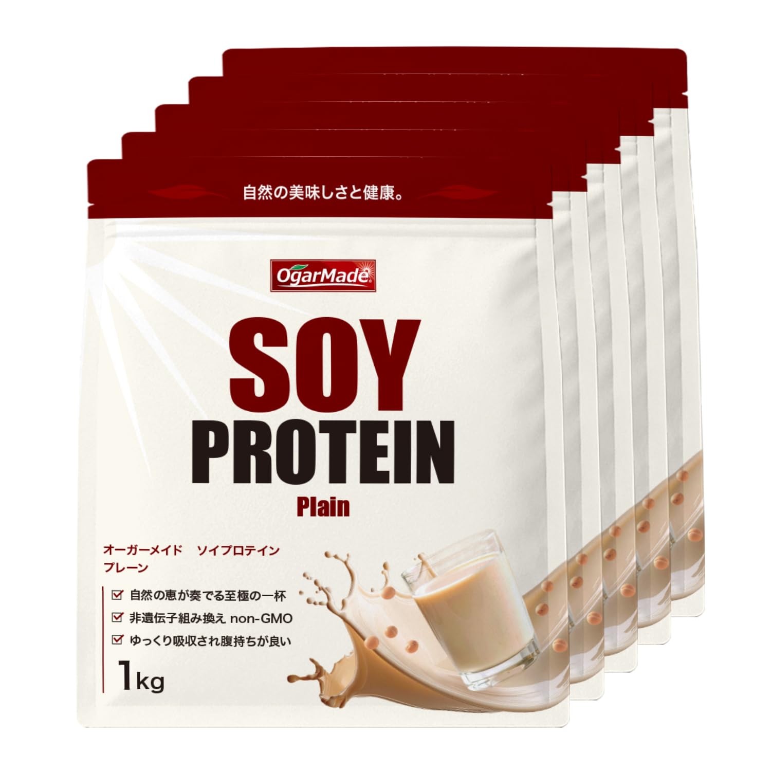 Amazon | OgarMade ソイプロテインノーフレーバー プレーン 国内加工