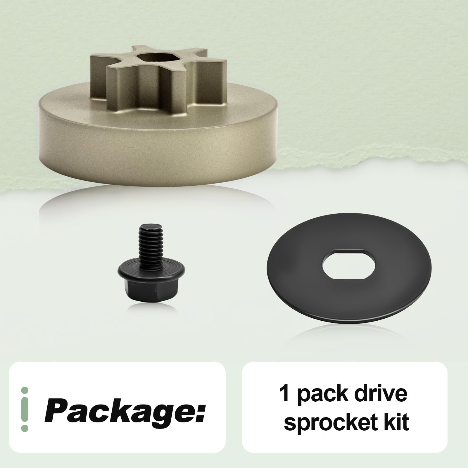 Kit de piñón de transmisión con perno y arandela compatible con motosierra Dewalt DCCS620B DCCS670B DCCS690B DCCS690H1 DCCS690M1 DCCS620P1 DCCS670X1 90618228 90639221 90618229