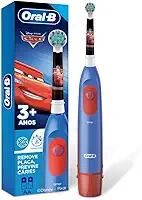 Oral-B Cars, Escova de Dentes Elétrica Infantil (+3 anos), Cabeça Redonda, 1 Unidade