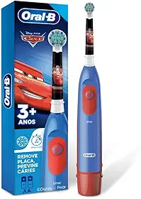 Oral-B Cars, Escova de Dentes Elétrica Infantil (+3 anos), Cabeça Redonda, 1 Unidade