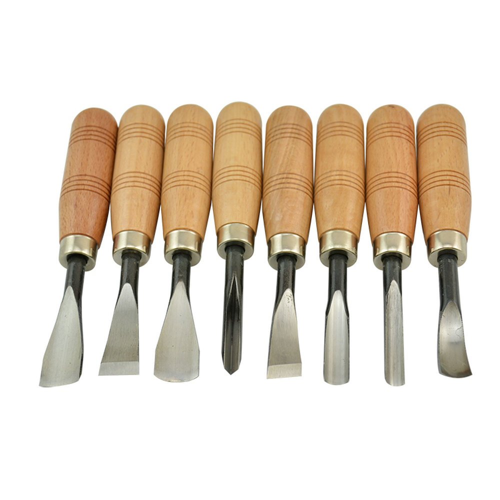 Set Di Scalpelli Per Intaglio Del Legno - Coltelli Geometrici Per Scultura In Legno Con Lame Affilate - Foto 4