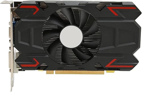 Diyeeni Tarjeta gráfica HD7670 DDR5 de 4 GB de 128 bits, tarjeta gráfica de escritorio, frecuencia de memoria de 1100 MHZ, interfaz VGA DVI, con