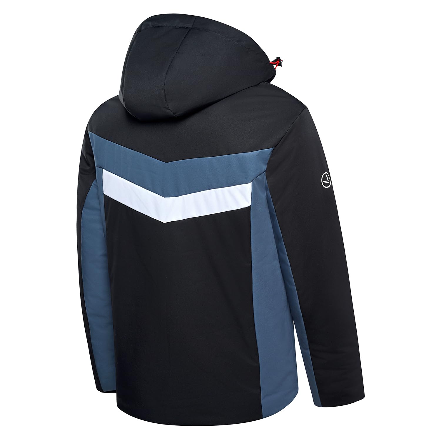Black Crevice Herren Skijacke I Wasserdichte & Winddichte Winterjacke Herren (10.000 mm) I Atmungsaktive Ski- & Outdoorjacke mit Schneefang & abnehmbarer Kapuze I Warm & funktional