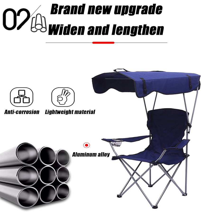 Amazon｜屋外折りたたみ椅子、ポータブルビーチチェア、パラソル