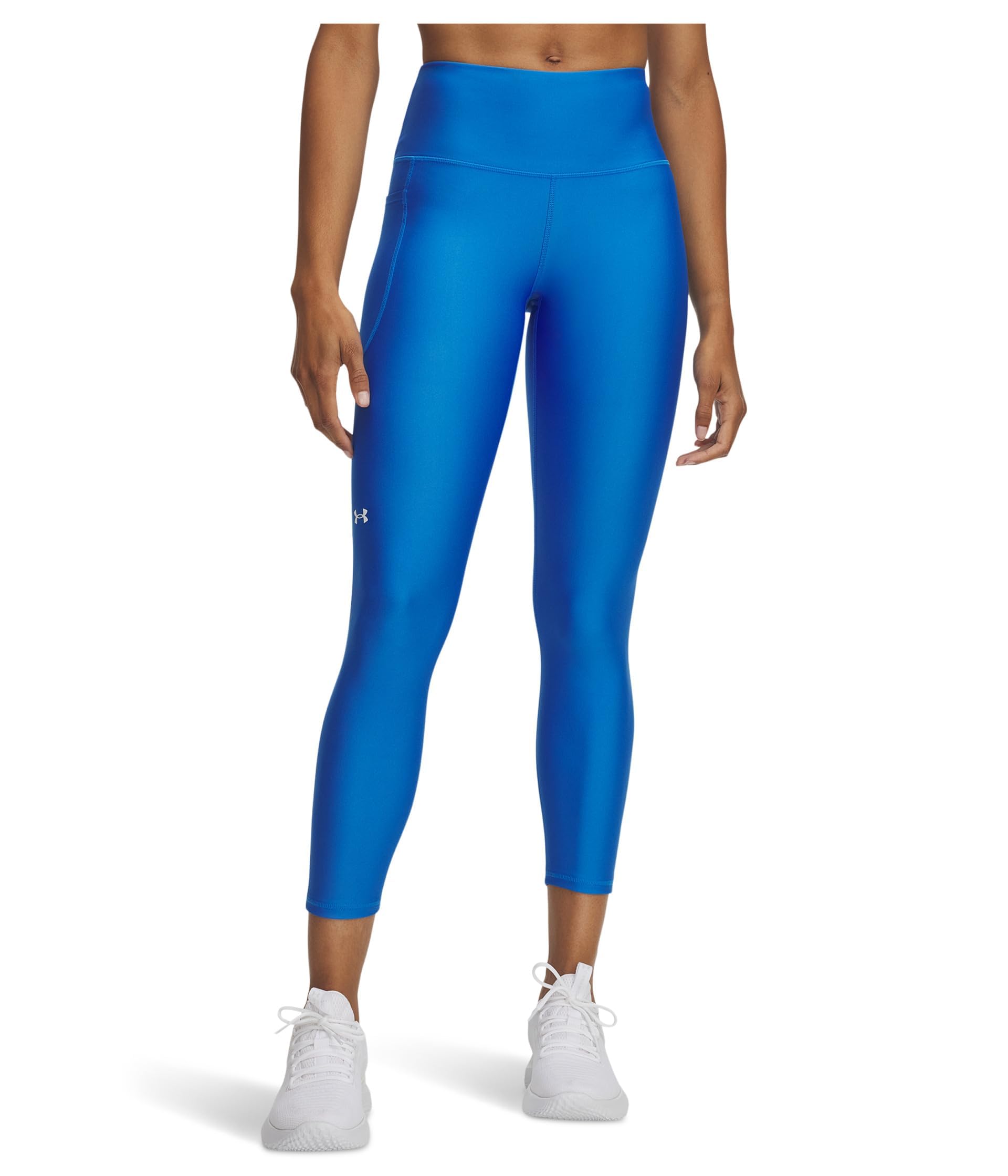 Under Armour Tech High Rise Ankle Leggings, (402) Atlantide Blu / / Bianco, XS Donna