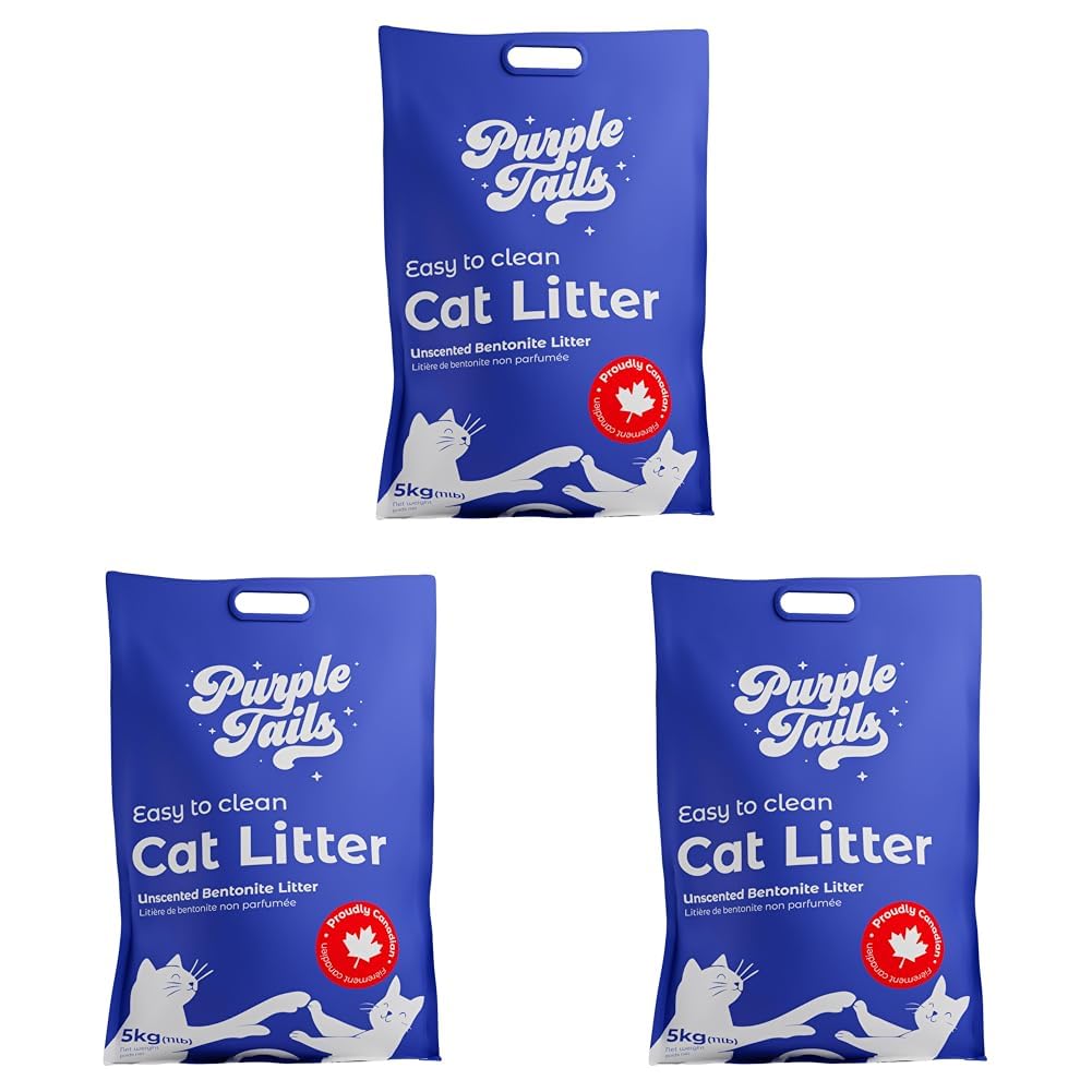 Canada Cat Litter – Natural Bentonite Cat Litter with Activated Carbon–Odour Control and Highly Absorbent Litter for Cat (Pack of 3, Unscented)-image-4