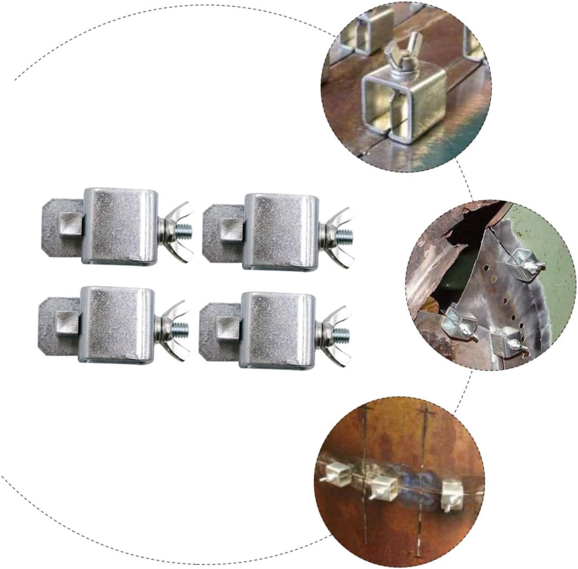 Butt Welding Clamp 8pcs Metal Welding Clamps Auto Body Panel Easy Install Rustproof