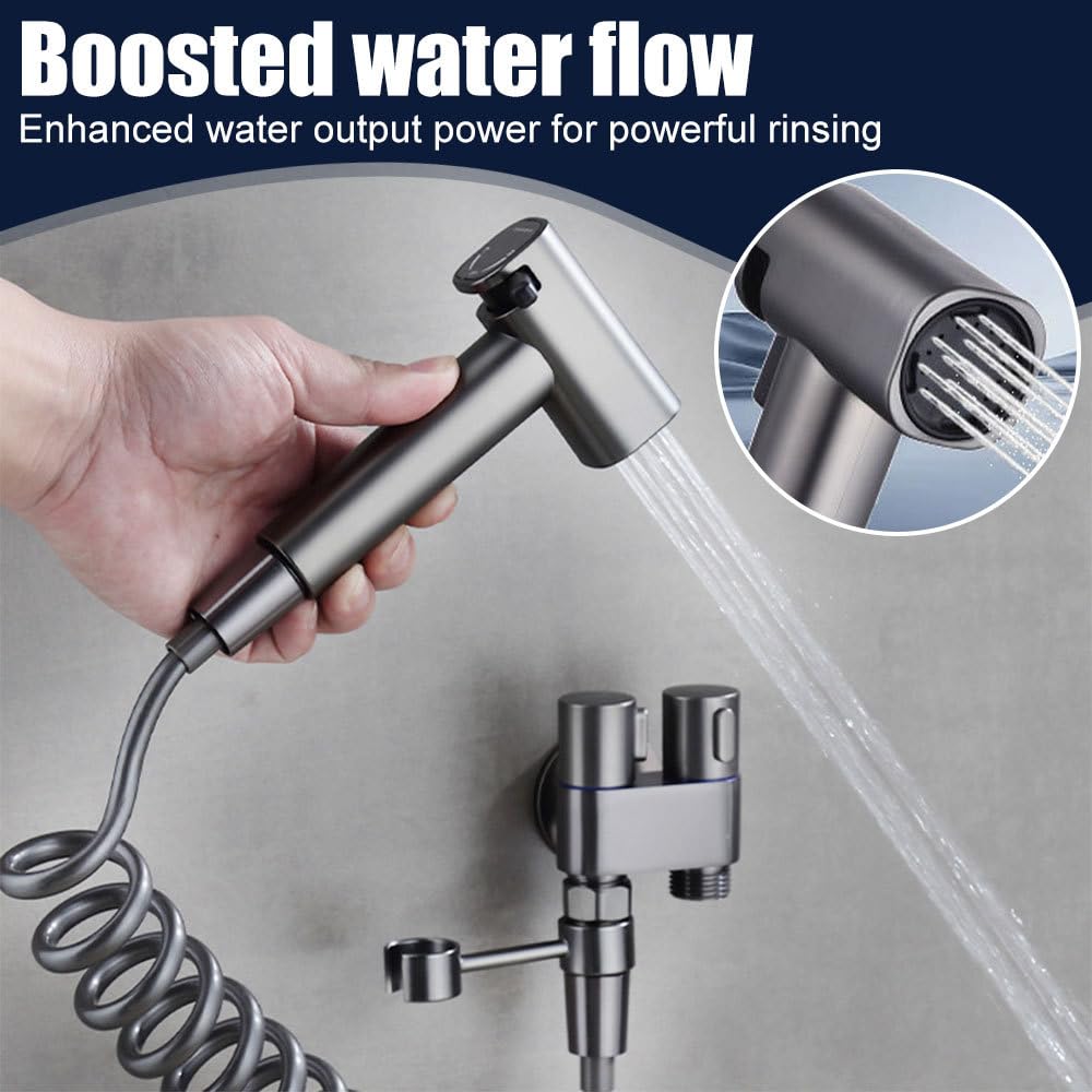 Kit spruzzatore per bidet portatile, attacco spray per WC con tubo da 300 cm per la pulizia del bagno, pannolini, igiene degli animali domestici e servizi igienici