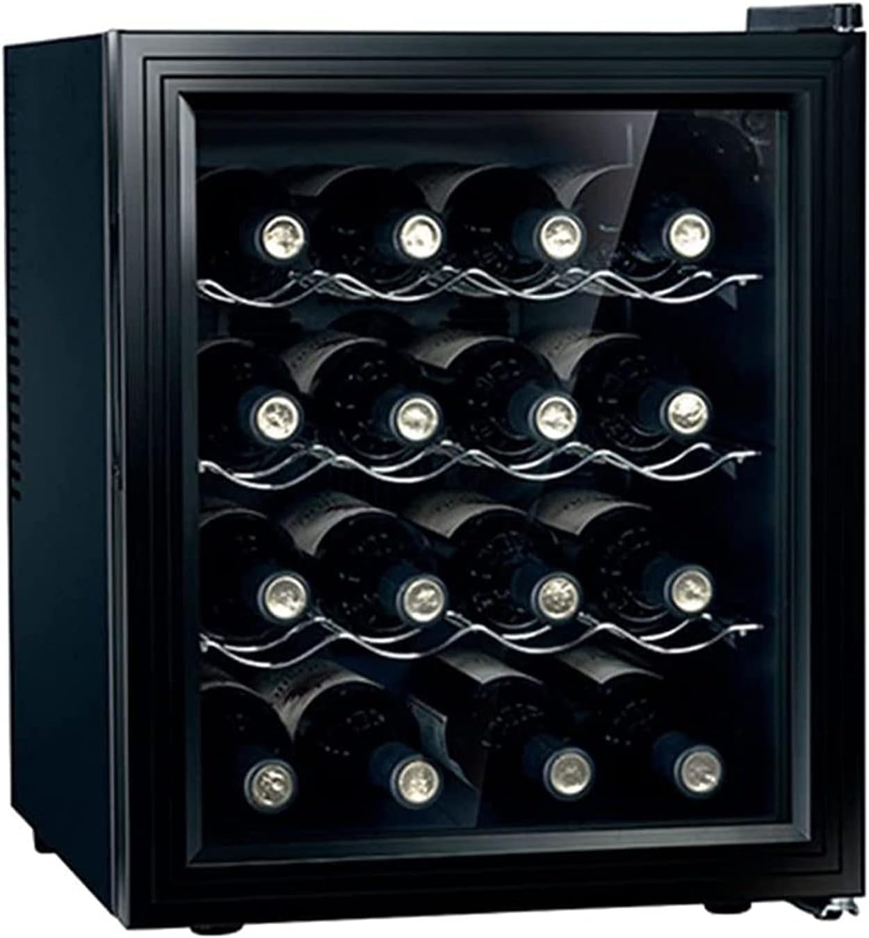 16 Bottle Compressor Wine Cooler Refrigerator w/Lock | Large Wine Cellar for Red, White, Champagne or g Wine | 41f-64f Digital Temperature Control Fridg