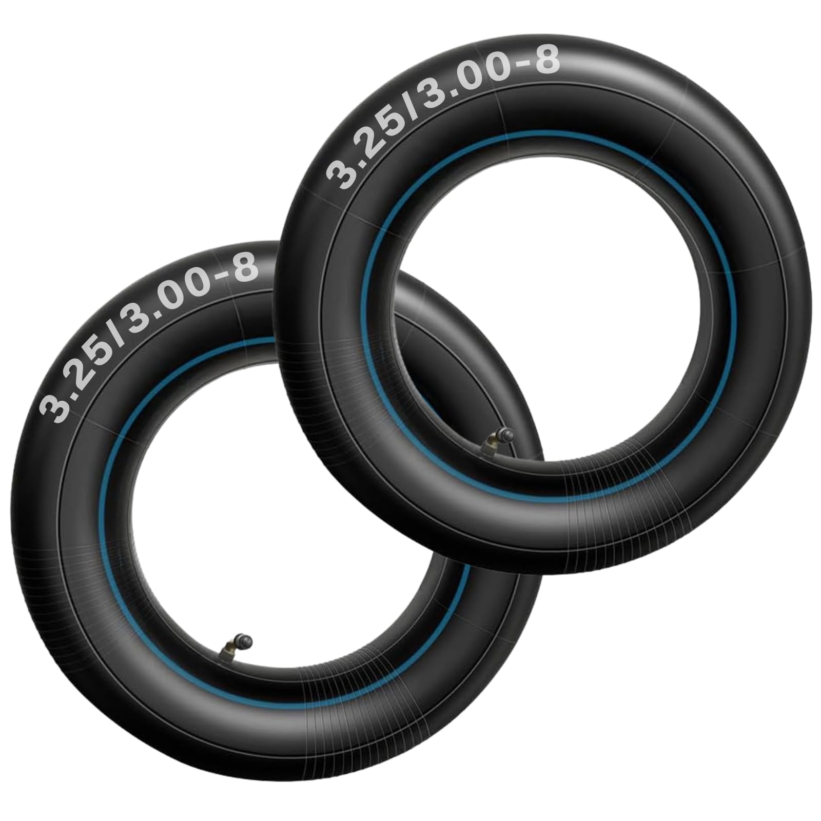 2 pacchetto Heavy Duty 3.00/3.25-8 con TR87 piegato metallo valvola stelo sostituzione Camere d'aria per ruota pneumatica carrello, ruota del carrello, vagoni-8 pollici RimSizes
