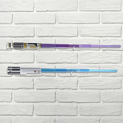 Vista 11 de WANLIAN Soporte de pared para sable de luz, soporte para sable de luz, espadas de exhibición de sable de luz, sable de luz, espada, soporte de pared