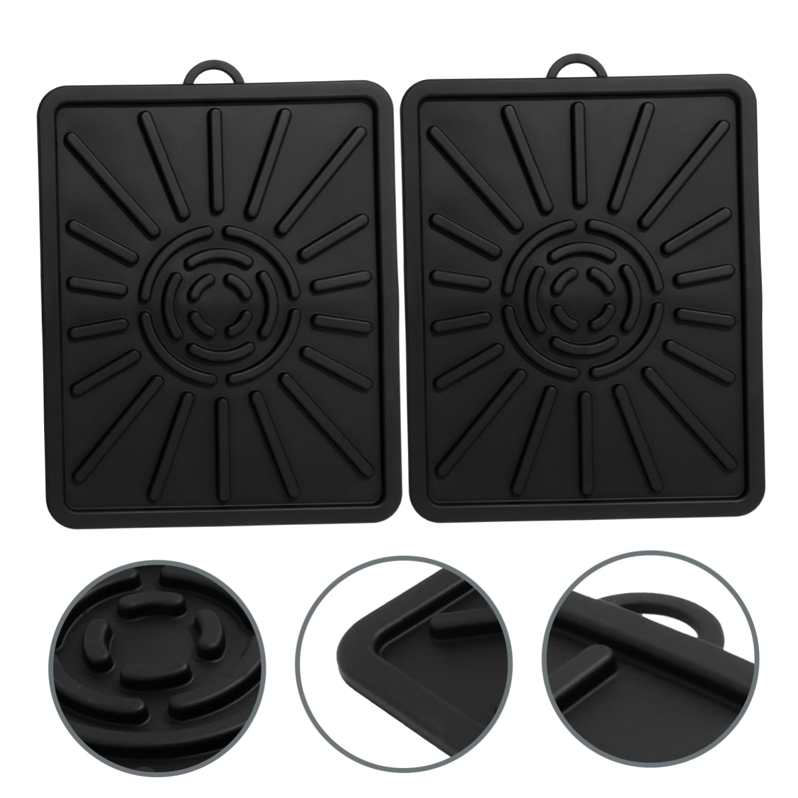 UPKOCH 2pezzi Tappetino Silicone Resistente Isolato Termicamente Barbecue Protettivo Riutilizzabile Silicone Stampo Dolci Macaron