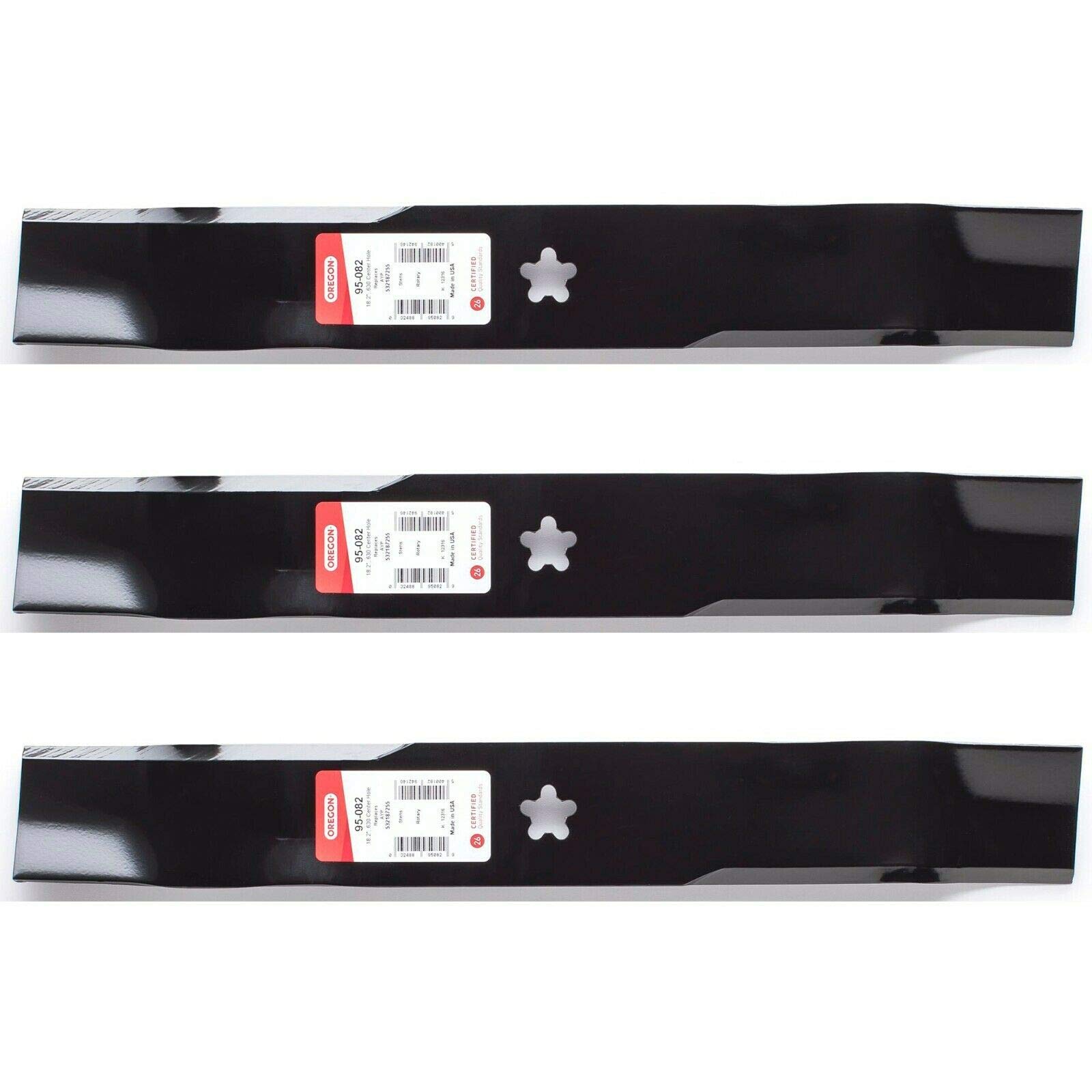 Amazon.com : 3PK Oregon 95-082 Mulching Mower Blade for 54