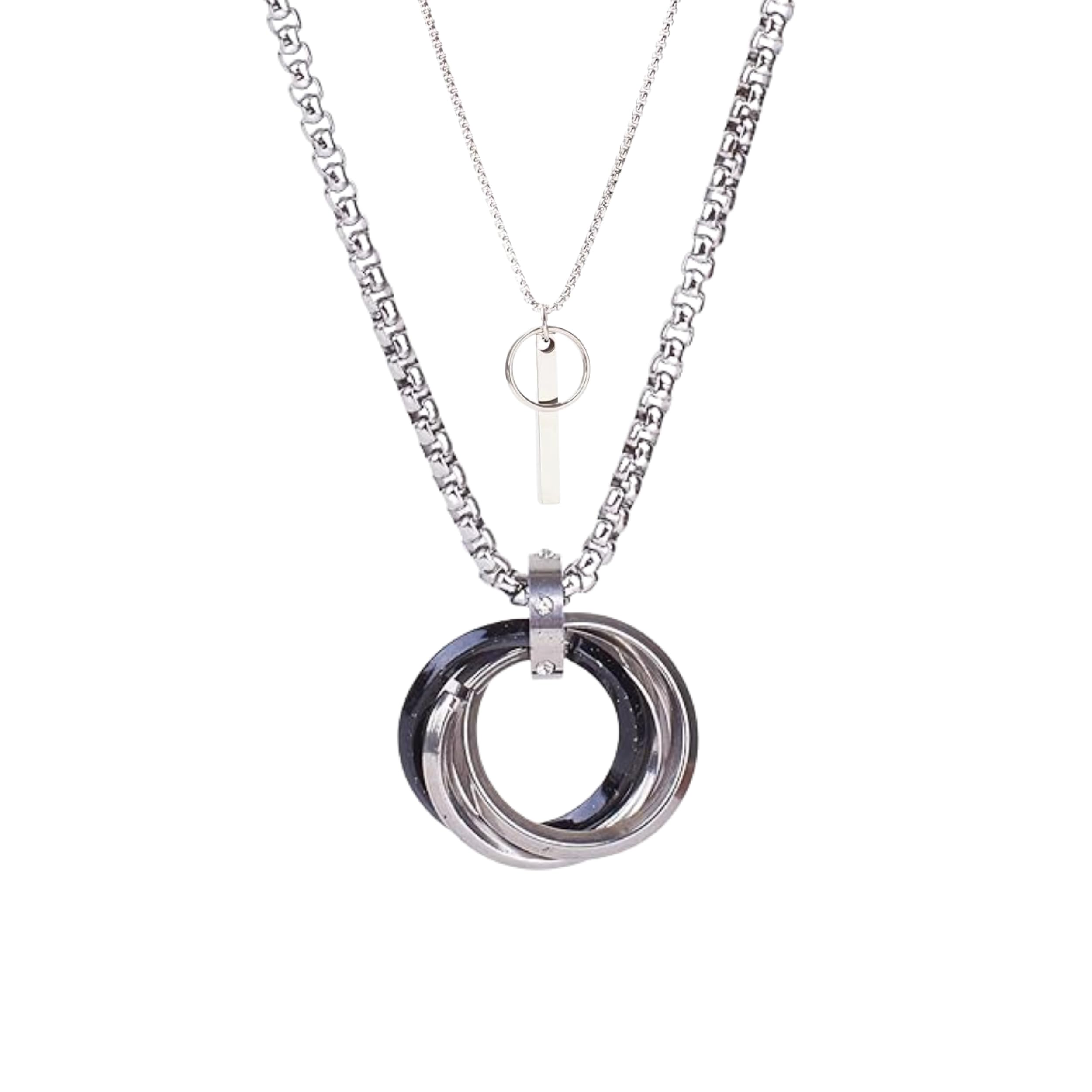 salty alpha Combo of 2 Necklaces for Men - Rebel & Rocky - Pendant, Chain, & Jewellery Set for Men | Gift for Diwali, Christmas, Marriage, Birthday-picture-22
