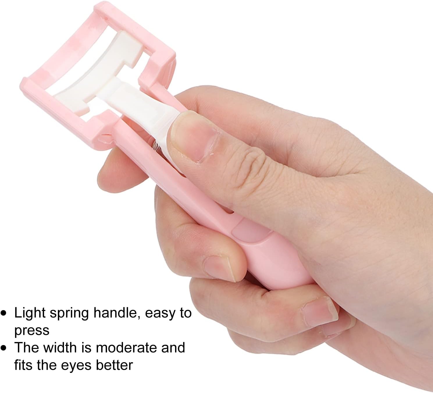 BRRNOO Eye Eyelash Curler, Curling Clip Eye Lashes Curling Tool, Portable Long Lasting Eye Lash Clip Cosmetic Tool for Girls and Women
