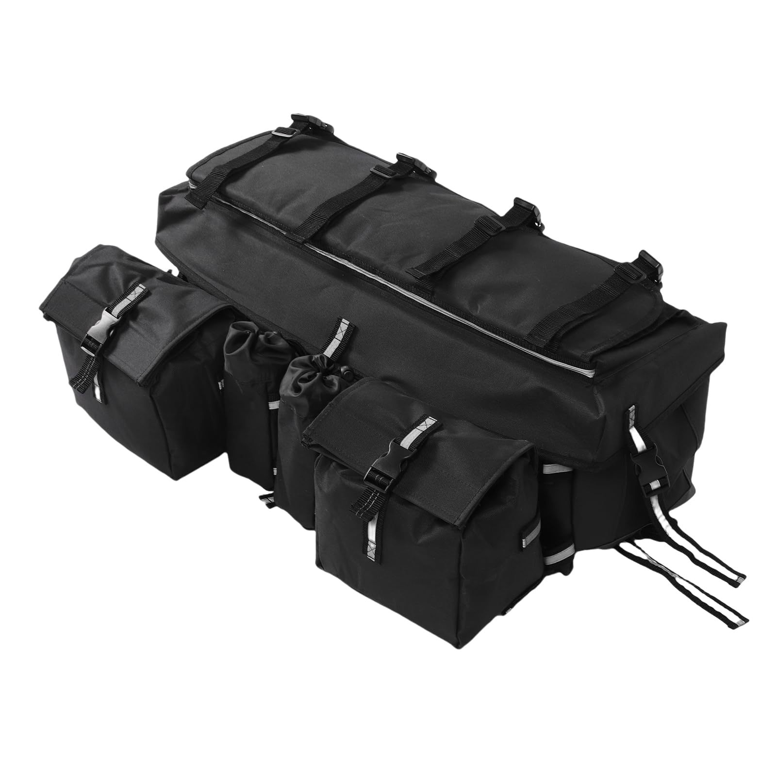 Pudełko do Przechowywania Torby Transportowej ATV, 55L Dużej Pojemności, Czterokołowy Tylny Bagażnik, Torba do Przechowywania, Odporna na Deszcz Torba z Odłączanym Uchwytem na Kubek,
