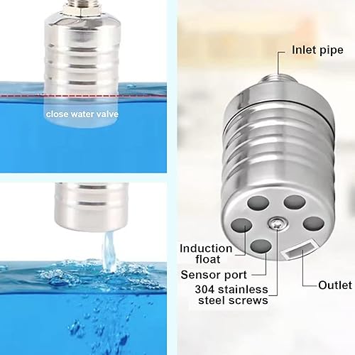 Miniatura 3 de Válvula de flotador de control de nivel de agua, válvula de flotador de control de nivel de agua totalmente automática de acero inoxidable 304,