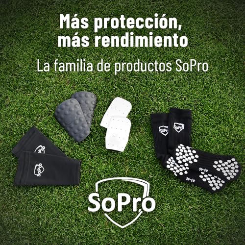 SoPro 1 Par de Sujetador de Espinilleras de Fútbol para Niños y Adultos - Sujeta Espinilleras, Calcetines para espinilleras, sujeta espinilleras Futbol niño, Funda espinilleras - imagen 6