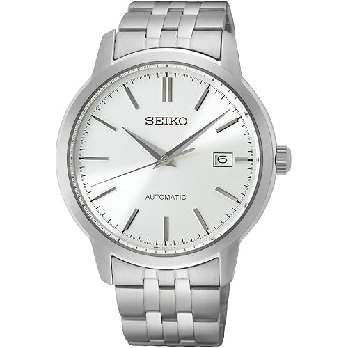 Seiko Men Analog Automatic Watch with Stainless Steel Strap SRPH85K1, Silver, Bracelet
