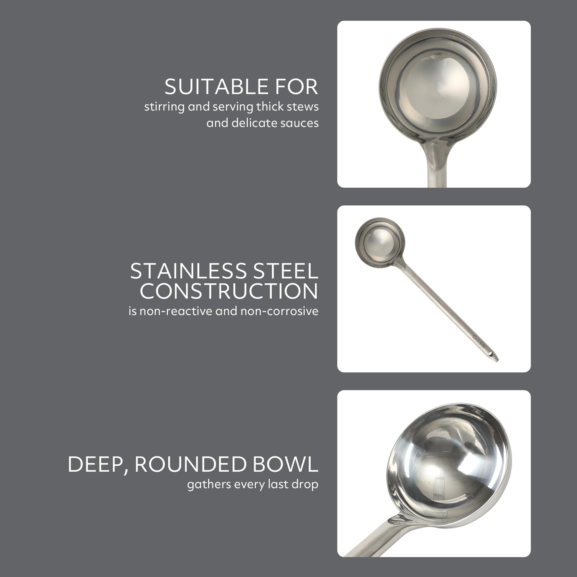 Steelhaus Soup Ladle - Sur La Table Stainless Steel -3