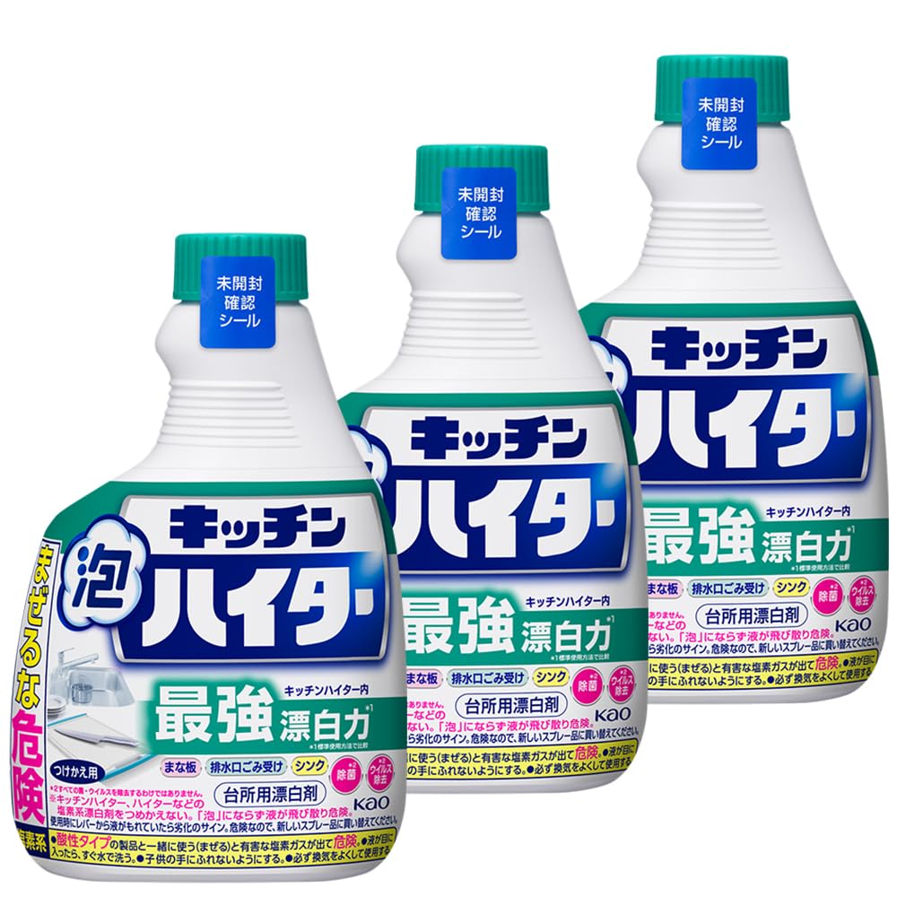 ハイター キッチン泡ハイター つけかえ用 400ｍｌ×3個