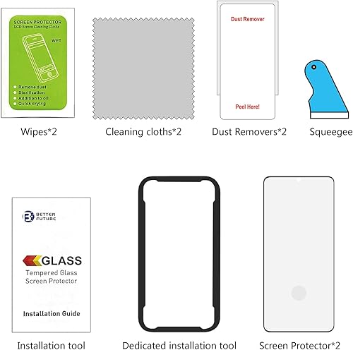 Miniatura 7 de AACL Paquete de 2 protectores de pantalla para Samsung Galaxy Note 20 Ultra 5G, 6.9 pulgadas, vidrio templado curvado, compatible con escáner