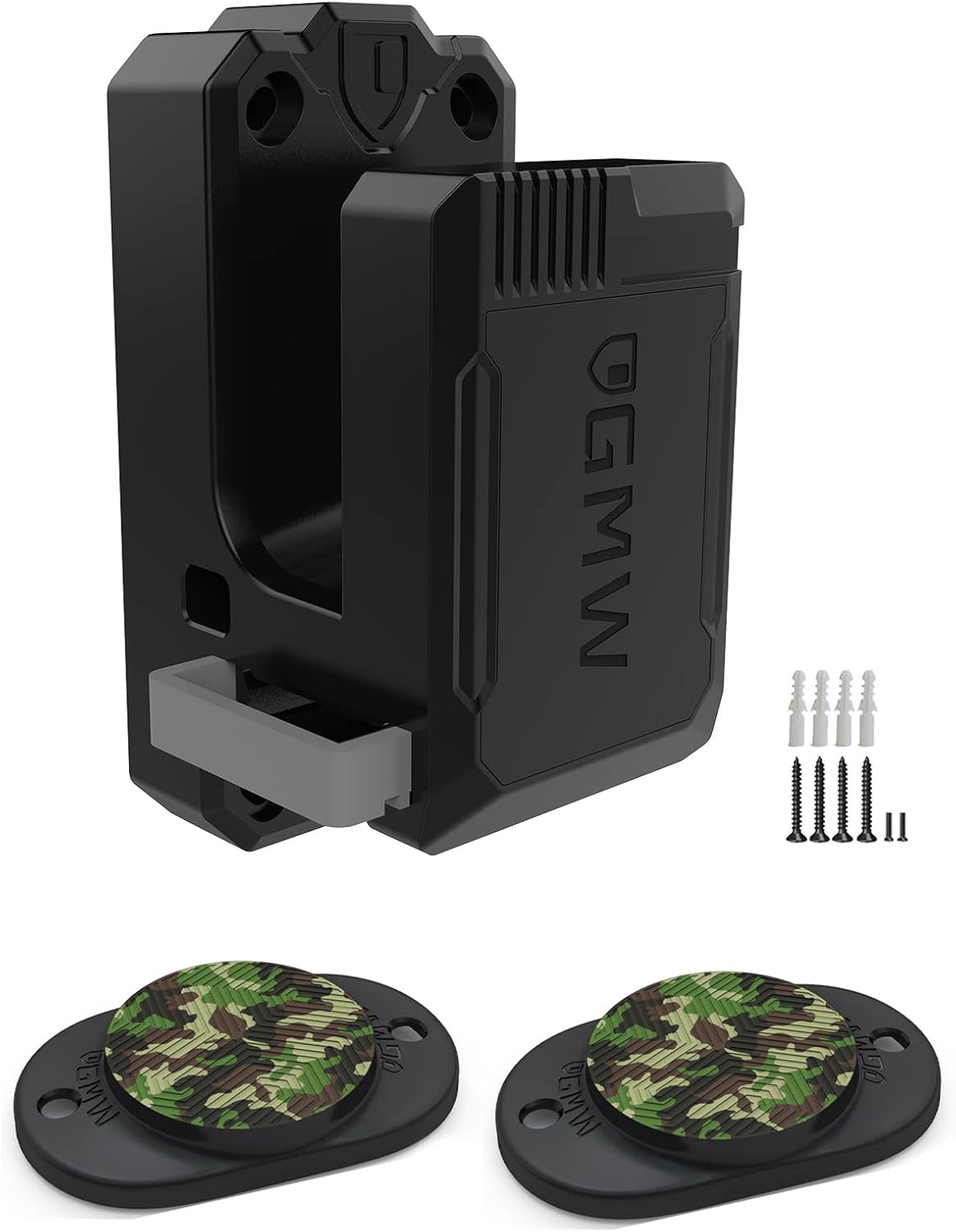 GMW 2 Pack Gun Magnet x Ar15 Gun Rack with Magazine Slot