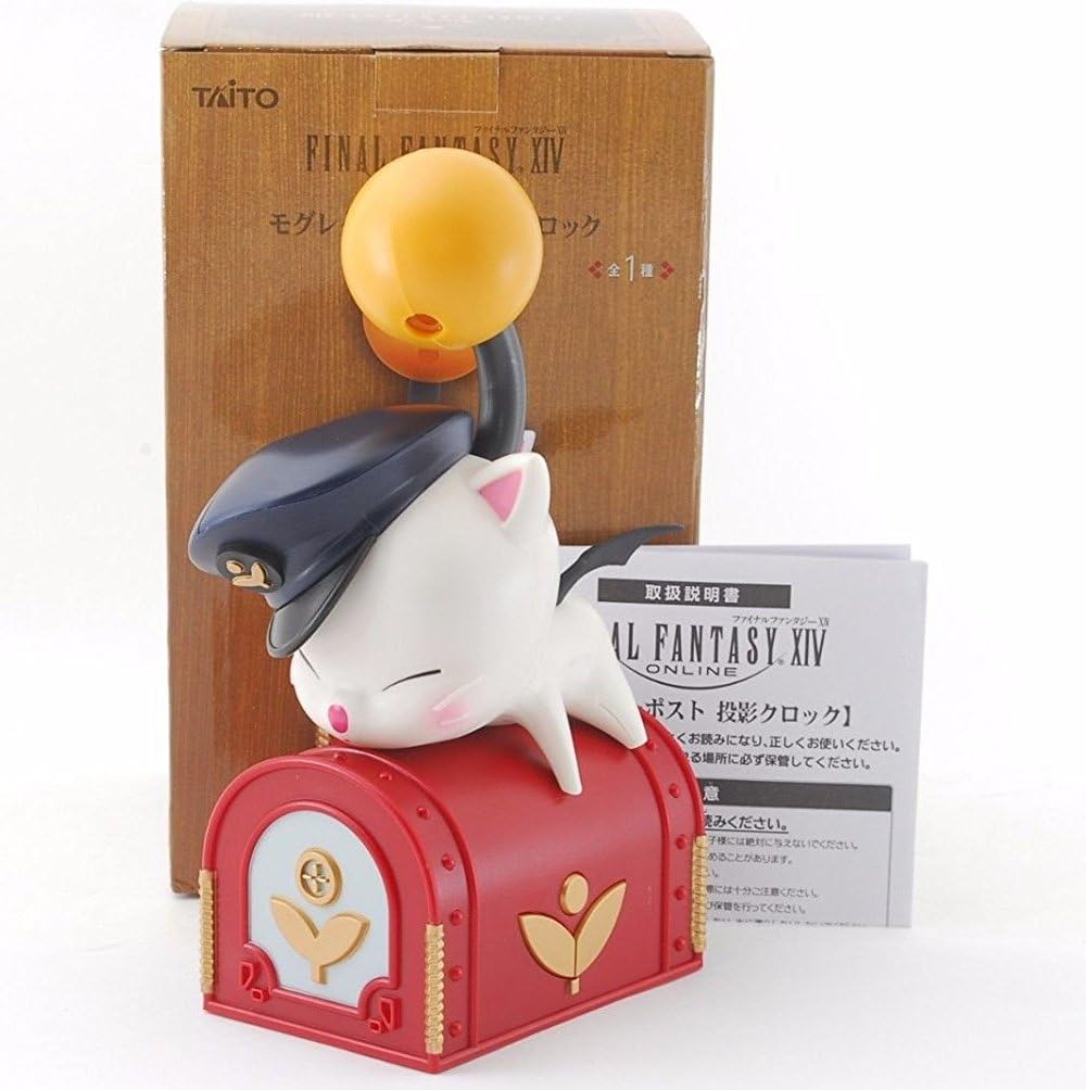 Taito Final Fantasy XIV A Realm Moogle Letter Box Projection Clock, 5.9"