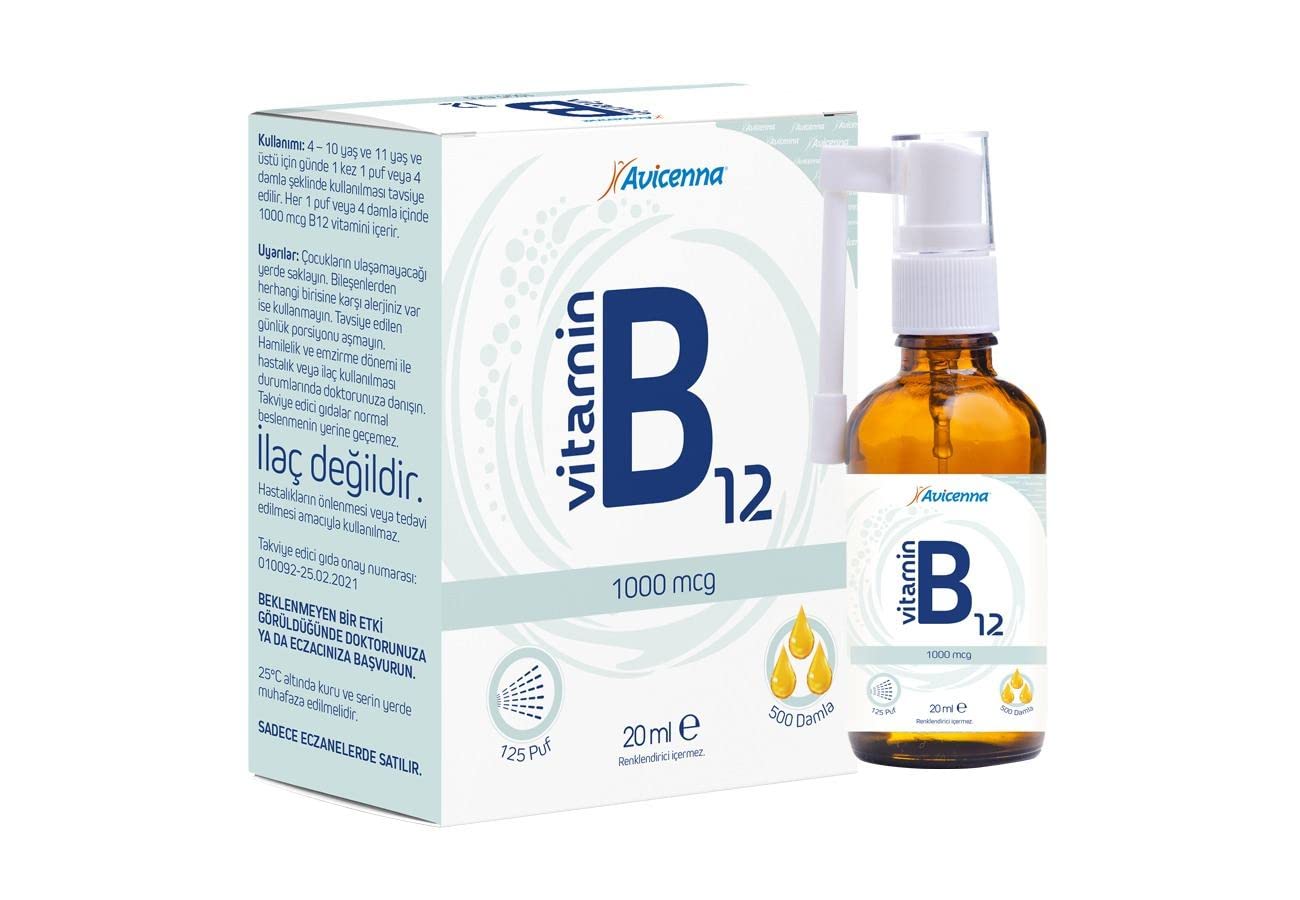 Avicenna B12 Vitamin Methyl Sprey Damla 20 Ml