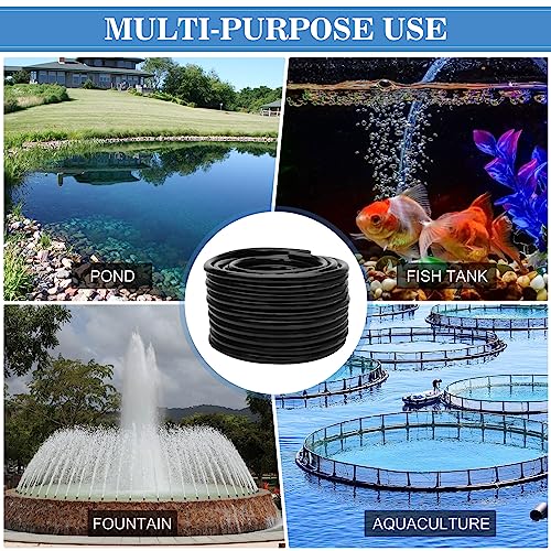 3/8 Inch Self Sinking Aeration Hose,20Ibs,100 Feet Weighted Tubing,Weighted Self-sinking Hose,Pond Air Explosion Hose for Ponds, Aquaculture, Aquarium, Fountains Sinking Hose,Underwater Aeration Hose