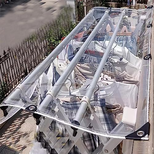 Bâche pare-soleil imperméable en PVC clair haute densité format 3x3m - 7