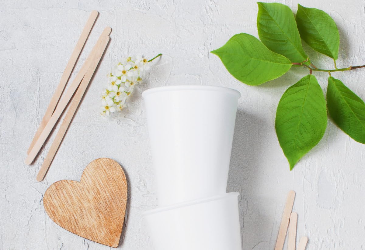 1000 Cucharillas De Café De Madera (11 Cm) | Palitos Agitadores Desechables, Ecológicos, Para Café, Té, Bebidas
