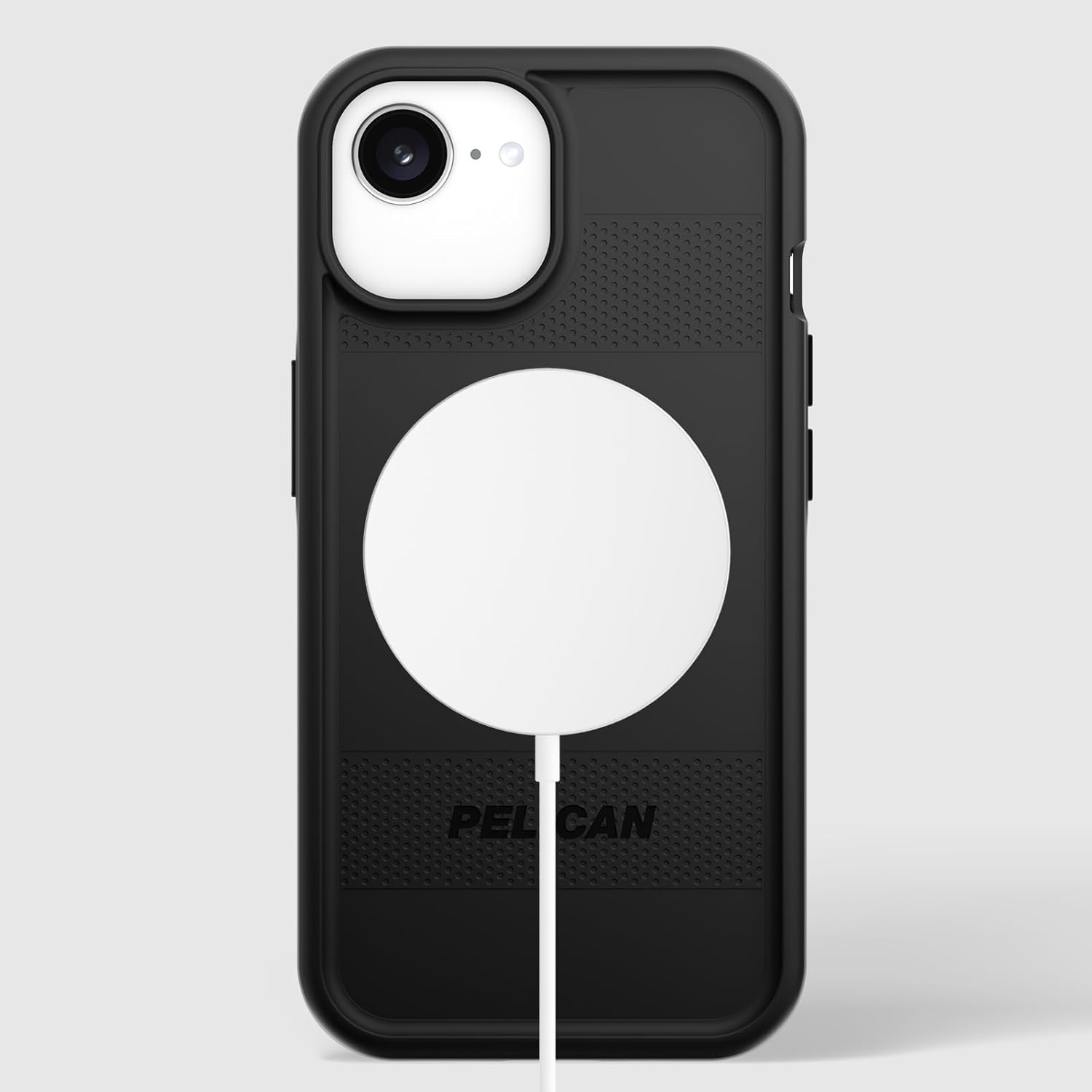 Pelican Protector iPhone 16e (2025) / 15/14 / 13 Case [Compatible with MagSafe] Magnetic Phone Case with 16ft Military-Grade Drop Protection - Heavy Duty Cover for iPhone 16e (2025) - Black