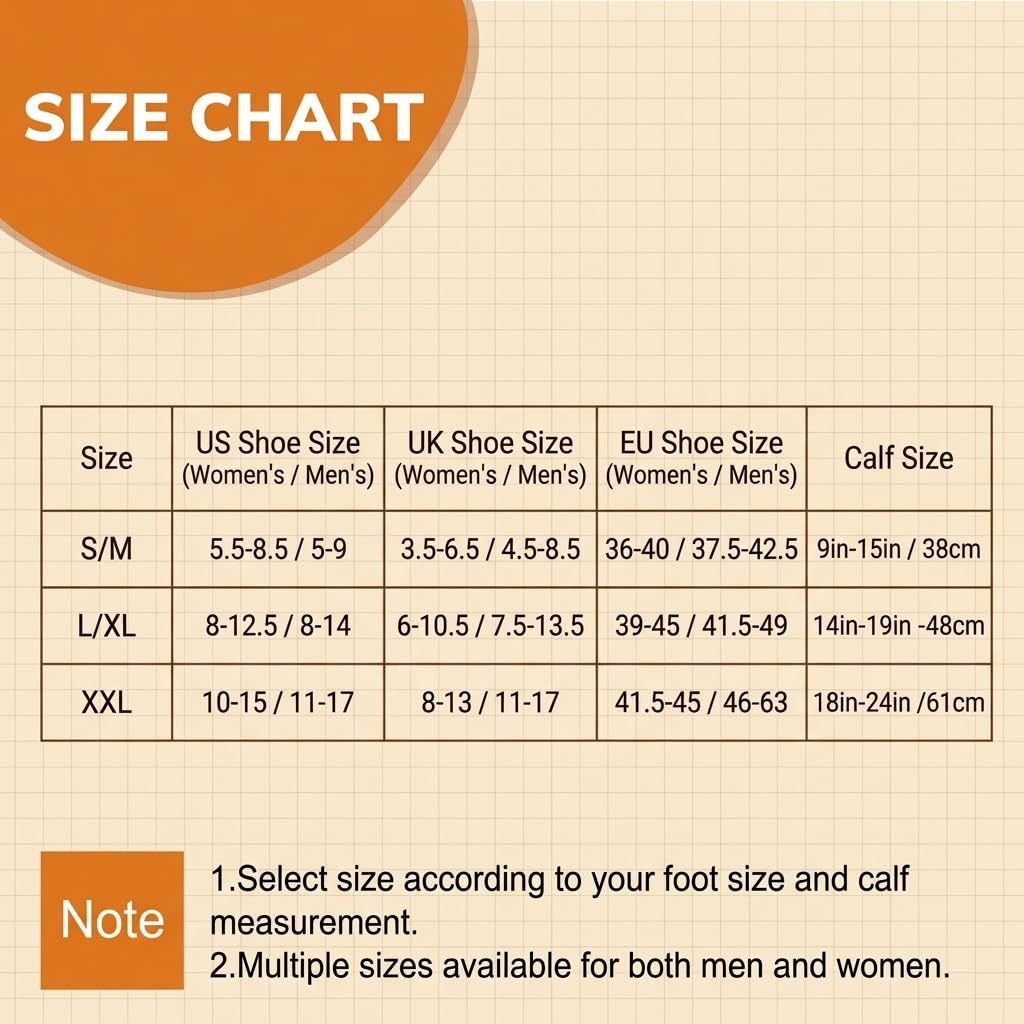 Chausettes de Compression (7 Paires) pour Femmes et Hommes Circulation 20-30 mmhg Les Chausettes Hautes sont le Meilleur Soutien pour la Course Sportive, le Cyclisme, Noir, Taille