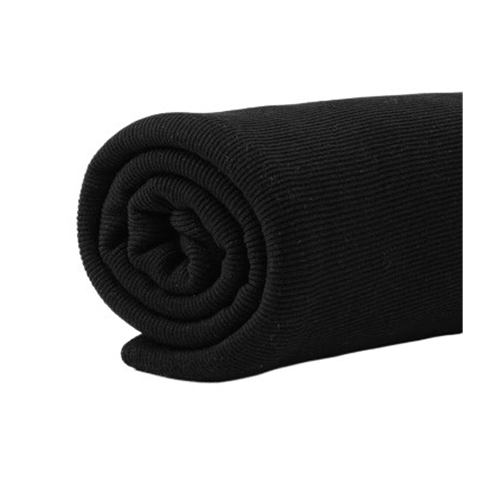 Rib Knit Cuff, Elastic 2x2 Ribbed Cuffs Multicolor 20x110cm Cotton Knitted Fabric for Sewing(22black)