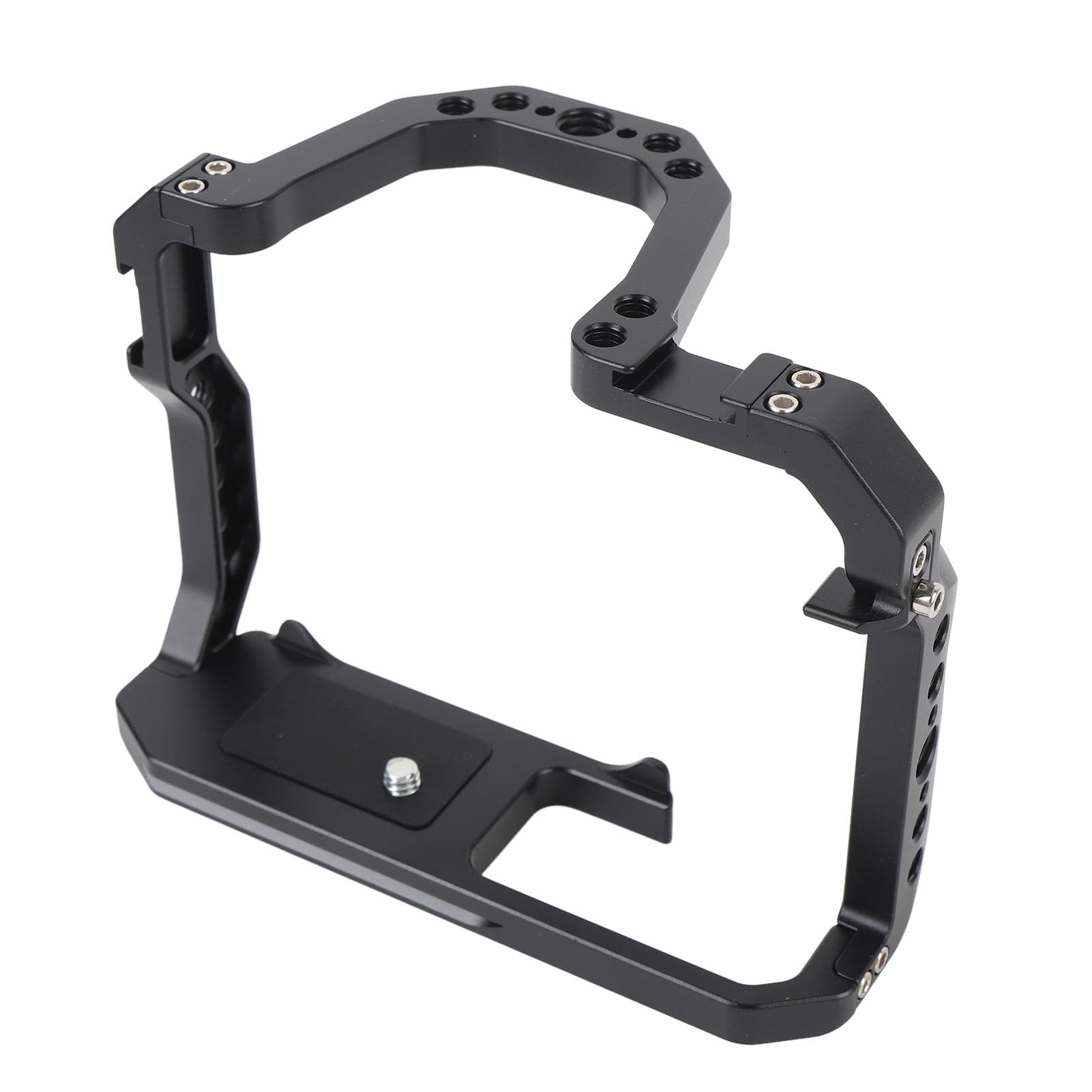 Jaula de Aluminio para Cámara Jaula de Extensión de Plataforma de Video Duradera para 200D 200DII, Fijación Segura con Llaves en Forma de L, Liberación Rápida para Transiciones Suaves,