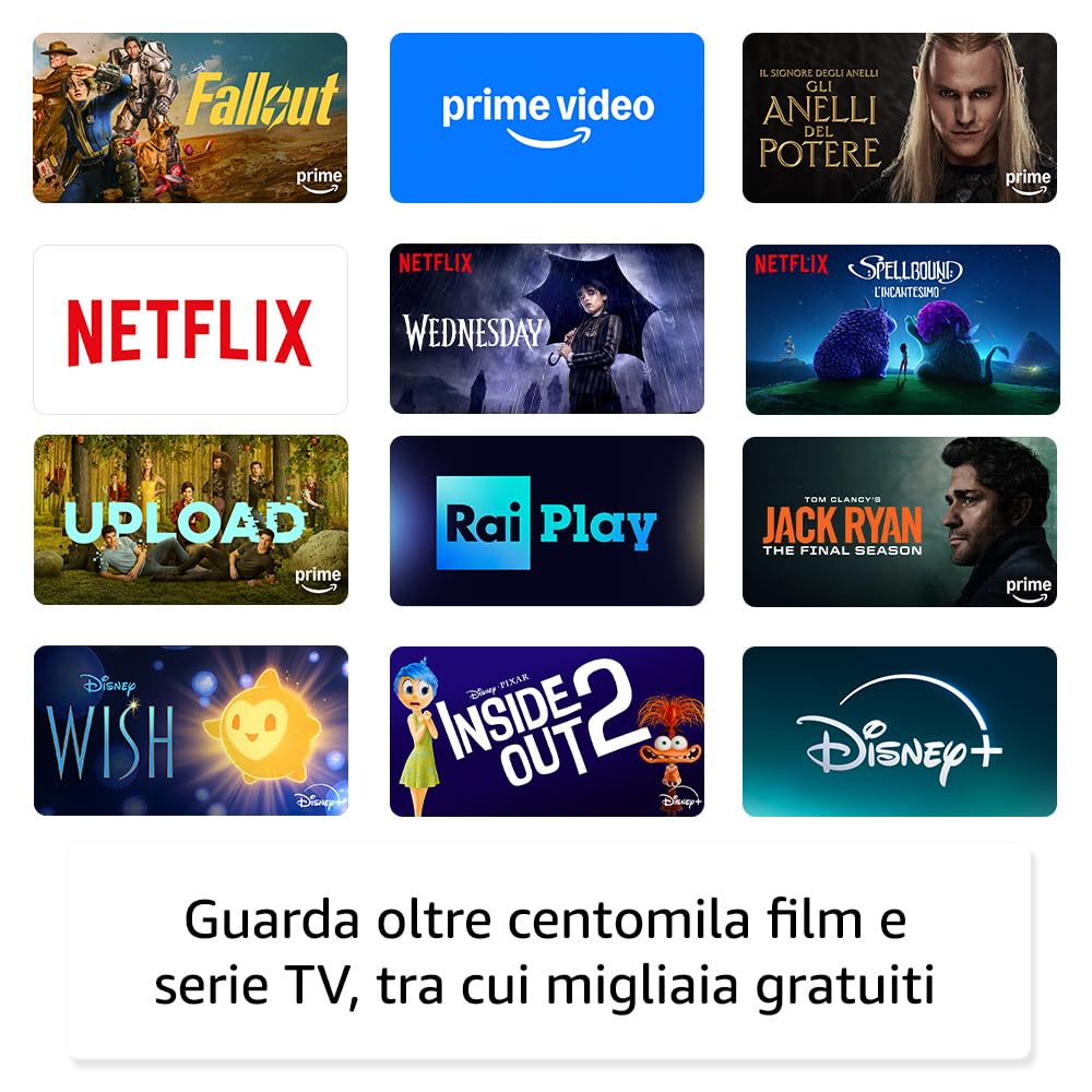Amazon Fire TV Serie Omni QLED | Smart TV 4K UHD, Dolby Vision IQ, comandi vocali con Alexa, 43“