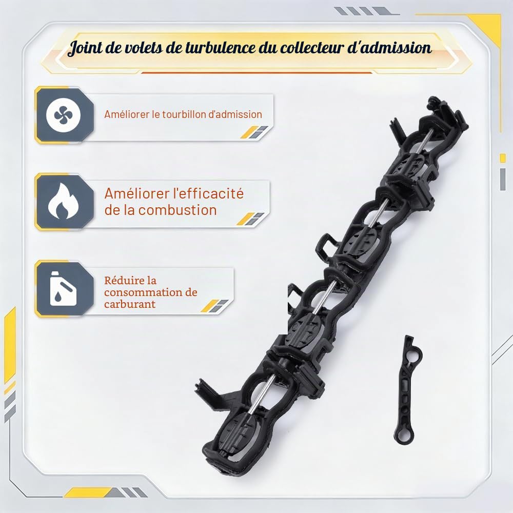 Joint de clapet de collecteur d'admission pour BMW N47 2.0 2011-2018 - Joint de clapet tourbillon d'admission d'air remplace 11617812938, 7812938, 11 61 7 812 938, 7 812 938