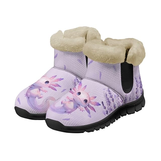 Mens Snow Boots Winter Waterproof Ankle Snow Boot Outdoor Warm Shoes for Women Winter Boot Fashion Booties
