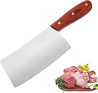 Vista 20 de TJ POP Chinese Chef Cleaver, 7.5 Inch Stainless Steel Knife with Ergonomic Handle, Ultra Sharp Kitchen Knife for Home and Restaurant