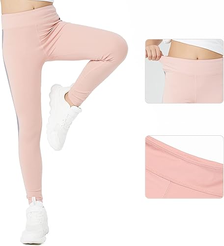 Miniatura 3 de bababanana Leggings de baile atléticos para niñas pantalones de yoga de tiro medio pantalones elásticos de entrenamiento activo para jóvenes y niños